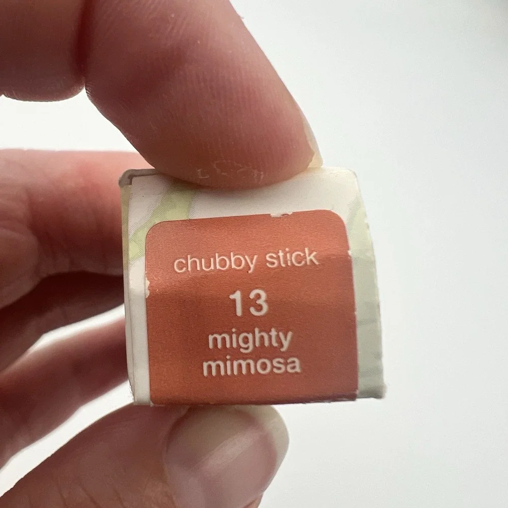 NEW! Clinique Chubby Stick Moisturizing Lip Colour Balm #13 Mighty Mimosa .10 OZ